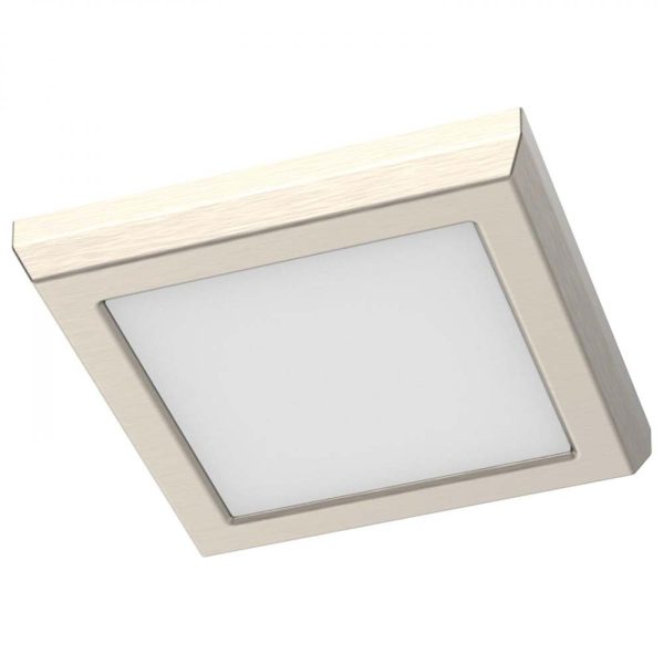 Blink Performer 8w 5-in LED Square Downlight 5 CCT Tunable Brushed Nickel Finish For Sale