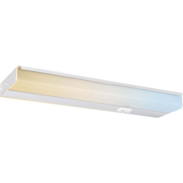 Sunlite 18-In 10w LED Under Cabinet Hardwired Fixture CCT Selectable - 60w equiv Fashion