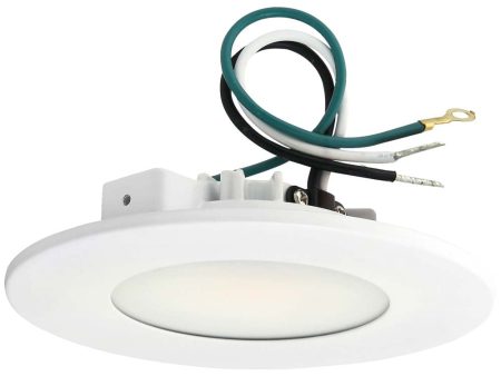 Sunlite 4-in 10w LED Round Recessed Downlight 120v 3000K White Fixture Discount