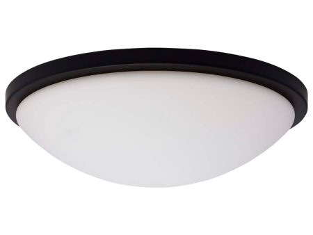 Blink Pro 17-in LED Flush Mount CCT Selectable Matte Black Finish 120v Online Sale