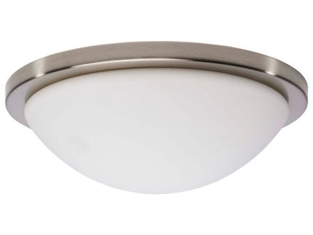 Blink Pro 13-in LED Flush Mount CCT Selectable Brushed Nickel Finish 120v Hot on Sale