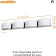 Sunlite 40w 4-Lights LED Decorative Vanity Light Fixture CCT Selectable Dimmable For Discount