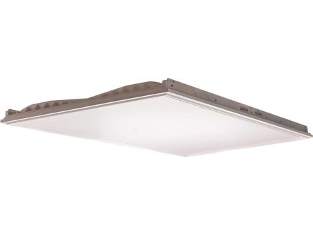 Sunlite 55w 2 4 FT LED Flat Panel Light Lay-In Fixture 3500K 100-277V Dimmable For Sale