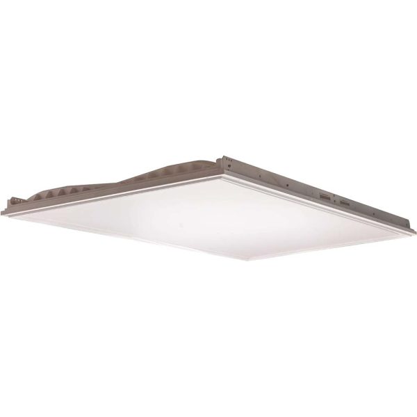 Sunlite 55w 2 4 FT LED Flat Panel Light Lay-In Fixture 3500K 100-277V Dimmable For Sale