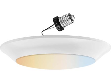 Sunlite 6-in 10w Round Flush Hardwire Retrofit Fixture CCT Tunable Dimmable Online Hot Sale