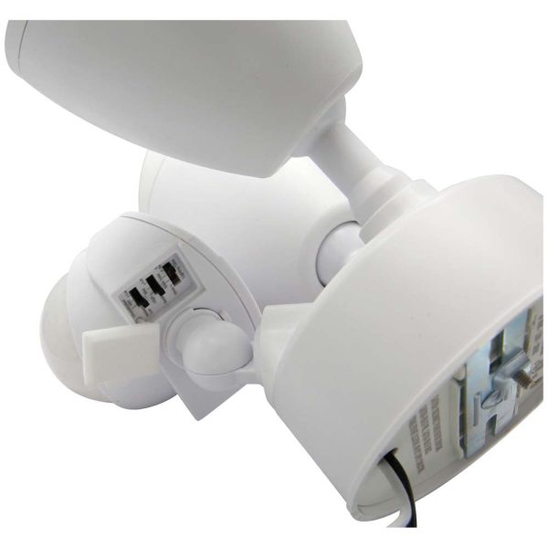 Sunlite 20w LED Outdoor Dual Head Security with Motion Sensor 3000K Fixture Online