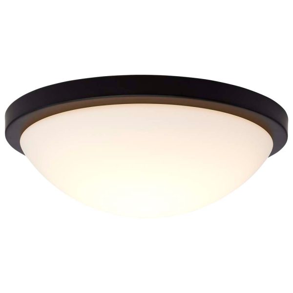 Blink Pro 11-in LED Flush Mount CCT Selectable Matte Black Finish 120v Online now