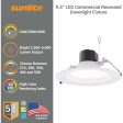 Sunlite 9.5-in LED Commercial Recessed Downlight CCT Wattage Selectable Fixture Sale