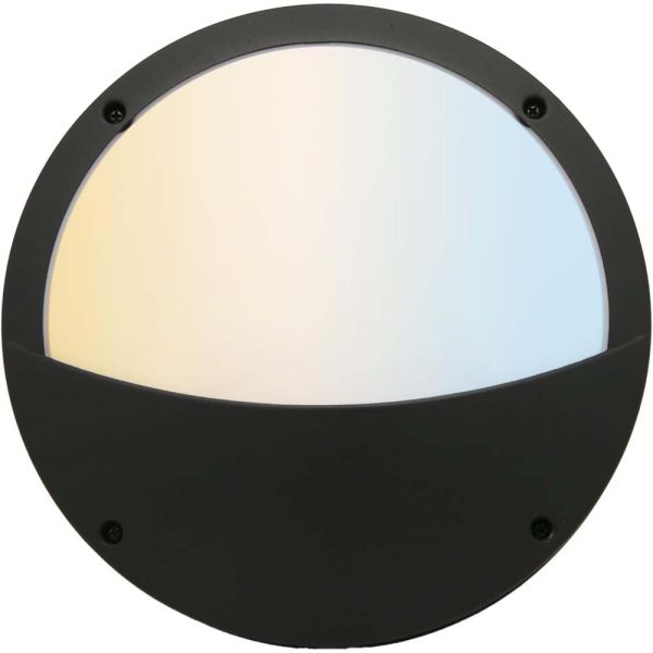 Sunlite 11-In 20w LED Wall Bulkhead Round Fixture CCT Selectable - 70w Equiv Online now