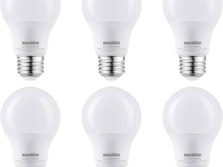 6Pk - Sunlite 15w A19 LED 1600Lm 120V Dimmable E26 Base 5000K Bulb - 100w equiv Online