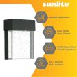 Sunlite 7-In 11w LED Clear Acrylic Panel Wall Sconce Downlight 3000K Dimmable Sale