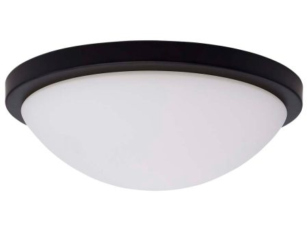 Blink Pro 11-in LED Flush Mount CCT Selectable Matte Black Finish 120v Online now