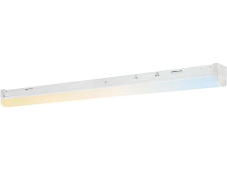 Sunlite 48-in LED Linear Strip Fixture CCT Wattage Selectable Dimmable 120-277v Cheap