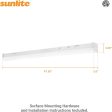 Sunlite 48-in LED Linear Strip Fixture CCT Wattage Selectable Dimmable 120-277v Cheap