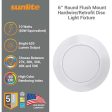 Sunlite 6-in 10w Round Flush Hardwire Retrofit Fixture CCT Tunable Dimmable Online Hot Sale