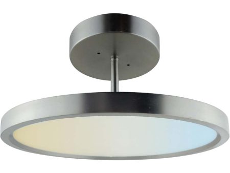 Sunlite 15-in 30w LED Modern Ceiling Mount Fixture CCT Selectable - 200w equiv For Sale