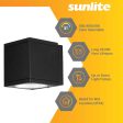 Sunlite 18w LED Cube Up And Down Outdoor Light Fixture CCT Selectable 120v Fashion