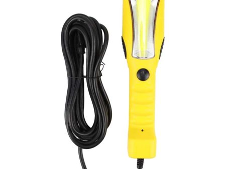 Sunlite 12w LED Yellow Portable Work Light Fixture 25F Power Cord 6200K Daylight For Sale