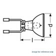 NARVA 58302 - 6102 64333B J1 88B - 40W 6.6A MR11 Female Round Connector Airfield Bulb Supply