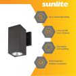 Sunlite 12w LED Square Up Or Down Wall Light Fixture CCT Selectable - 60w equiv on Sale