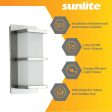 Sunlite 10-In 12w LED Horizontal Band Wall Sconce CCT Selectable - 75w equiv For Discount