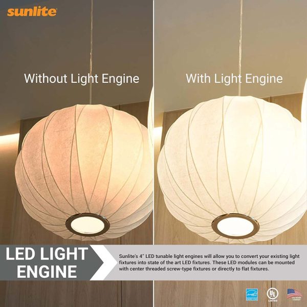 Sunlite 14-in 17w LED Light Engine CCT Lumens Selectable Dimmable - 80w equiv Online Hot Sale