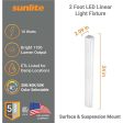 Sunlite 24-in 10w LED Linear Strip Light Fixture CCT Selectable Dimmable Online now