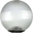 Sunlite 12-in Decorative Outdoor E26 Base Clear Globe Post Mount Fixture on Sale