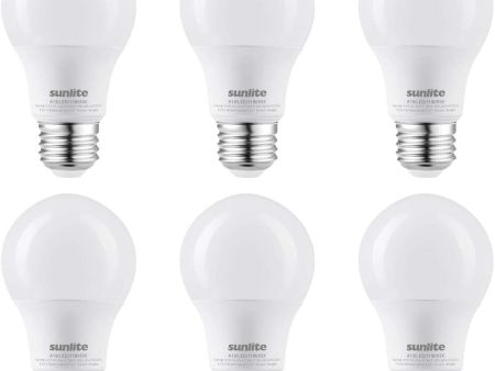 6Pk - Sunlite 11w LED A19 1100Lm 120V E26 Base 6500K Daylight Bulb - 75w equiv Supply