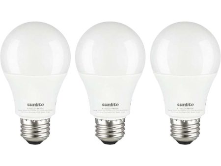 3Pk - Sunlite 15w A19 LED 1500Lm E26 Base 5000K Super White Bulb - 100w equiv For Discount