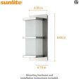 Sunlite 10-In 12w LED Horizontal Band Wall Sconce CCT Selectable - 75w equiv For Discount