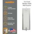 Sunlite 12.3-In 15w LED Modern Wall Sconce Fixture 3000K Dimmable - 60w equiv Online Sale