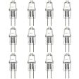 12Pk - Sunlite 10w 12v T2.5 Bi-Pin G4 Base 3200K Clear Incandescent Light Bulb Fashion