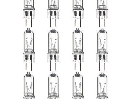 12Pk - Sunlite 50w 120v T3.5 Single Ended GY6.35 Base Clear 3200K Halogen Bulb For Cheap