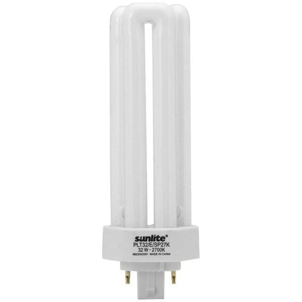 10Pk - Sunlite 42W 4000K PLD 4-Pin Triple U-Shaped Twin Tube GX24Q-4 Base Bulb Cheap