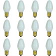 12Pk - Sunlite 7w 7C7 Incandescent E12 Base C7 Night Light White Colored Bulb Online