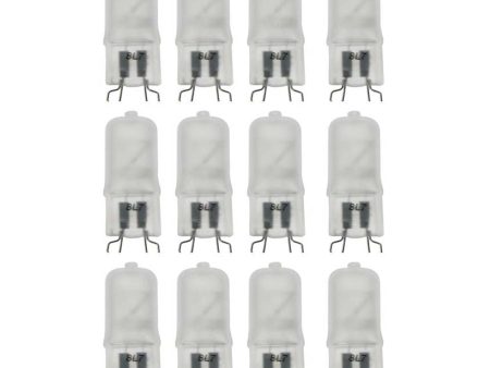 12Pk - Sunlite 40w T3.5 Bi-Pin G9 Base 3200K Frosted Halogen Incandescent Bulb Online Hot Sale