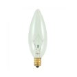 12Pk - Sunlite 25W Incandescent Torpedo Tip Chandelier 2600K E26 Base Clear Bulb Supply