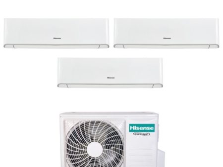 Climatizzatore Condizionatore Hisense Trial Split Inverter serie ENERGY 9+9+9 con 3AMW62U4RFA R-32 Wi-Fi Integrato 9000+9000+9000 Fashion