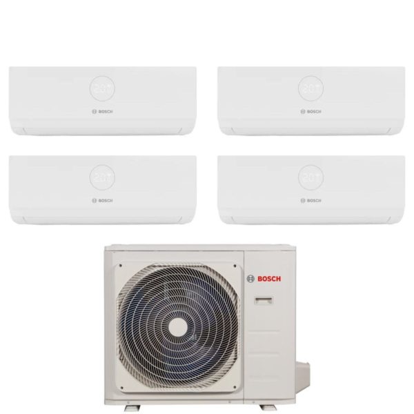 Climatizzatore Condizionatore Bosch Quadri Split Inverter serie CLIMATE 3000i 9+9+12+18 con MS 36 OUE R-32 Wi-Fi Optional 9000+9000+12000+18000 Hot on Sale