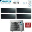 Climatizzatore Condizionatore Daikin Bluevolution Quadri Split Inverter serie EMURA BLACK III 7+9+9+12 con 4MXM80N R-32 Wi-Fi Integrato 7000+9000+9000+12000 Colore Nero  - Garanzia Italiana Sale