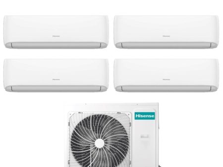 Climatizzatore Condizionatore Hisense Quadri Split Inverter serie HI-COMFORT 7+7+7+18 con 4AMW81U4RJC R-32 Wi-Fi Integrato 7000+7000+7000+18000 Discount