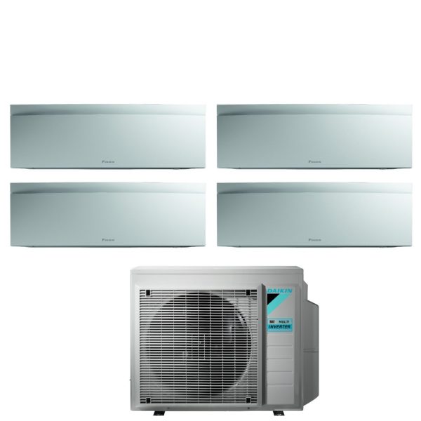 Climatizzatore Condizionatore Daikin Bluevolution Quadri Split Inverter serie EMURA WHITE III 7+9+12+15 con 4MXM80N R-32 Wi-Fi Integrato 7000+9000+12000+15000 Colore Bianco  - Garanzia Italiana on Sale