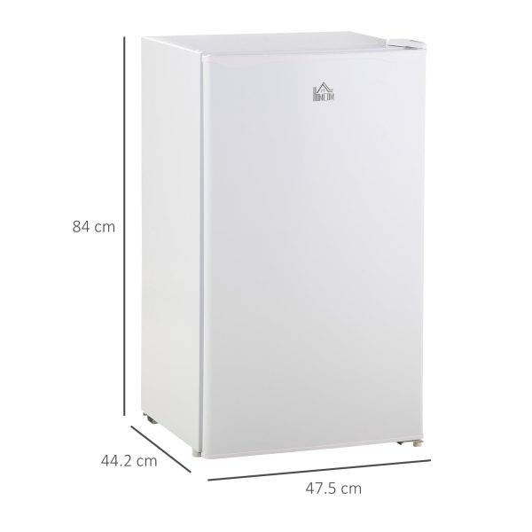 EasyComfort Frigo Portatile da 91L con Termostato Regolabile, Scaffali a Parete, Ripiani e un Cassetto, in Metallo e Plastica, 47.5x44.2x84cm, Bianco Online now