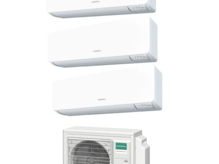 Climatizzatore Condizionatore General Fujitsu Trial Split Inverter KMTB   KMCC 9+9+12 btu con AOHG24KBTA3 R-32 9000+9000+12000 - Novita  For Cheap