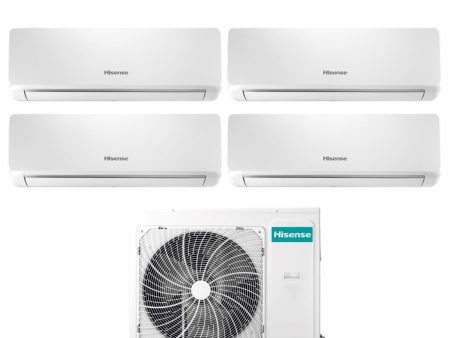 Climatizzatore Condizionatore Hisense Quadri Split Inverter serie BIO AIR 9+9+12+12 con 4AMW105U4RAA R-32 Wi-Fi Integrato 9000+9000+12000+12000 Supply