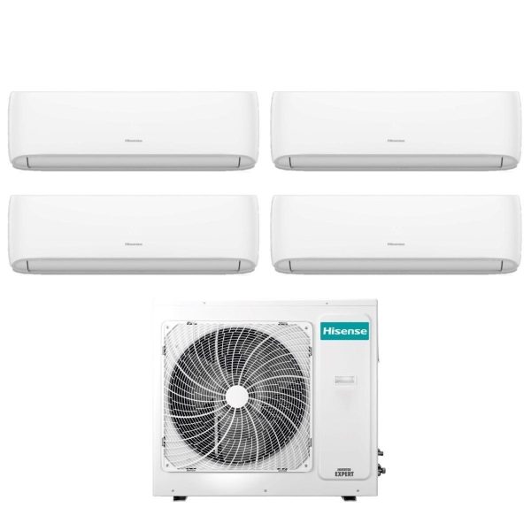 Climatizzatore Condizionatore Hisense Quadri Split Inverter serie HI-COMFORT 7+7+7+7 con 4AMW81U4RJC R-32 Wi-Fi Integrato 7000+7000+7000+7000 Hot on Sale