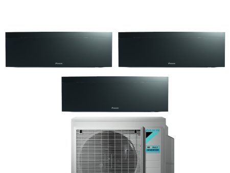 Climatizzatore Condizionatore Daikin Bluevolution Trial Split Inverter serie EMURA BLACK III 9+12+12 con 3MXM68N R-32 Wi-Fi Integrato 9000+12000+12000 Colore Nero - Garanzia Italiana Hot on Sale