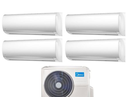 Climatizzatore Condizionatore Midea Quadri Split Inverter serie RIGHT 9+9+9+12 con M4O-36FN8-Q R-32 Wi-Fi Optional 9000+9000+9000+12000 - Novità For Cheap