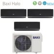 Climatizzatore Condizionatore Baxi Trial Split Inverter Serie HALO NERO 9+12+12 con LSGT70-3M R-32 Wi-Fi Integrato 9000+12000+12000 Sale